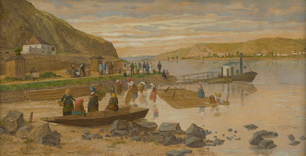 Bedřich Havránek – Pohled na přístaviště poblíž Chuchle 