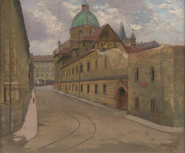 Jan Minařík – Pohled do Křižovnické ulice 