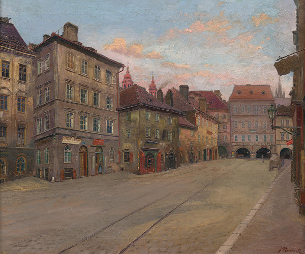 Jan Minařík – Linhartské náměstí od západu 