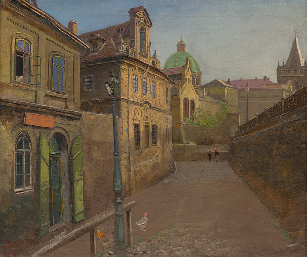 Jan Minařík – Nábřeží korunního prince Rudolfa (dnes Alšovo nábřeží) 