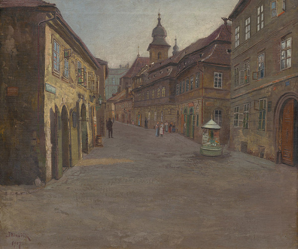 Jan Minařík – Pohled do Dušní ulice 