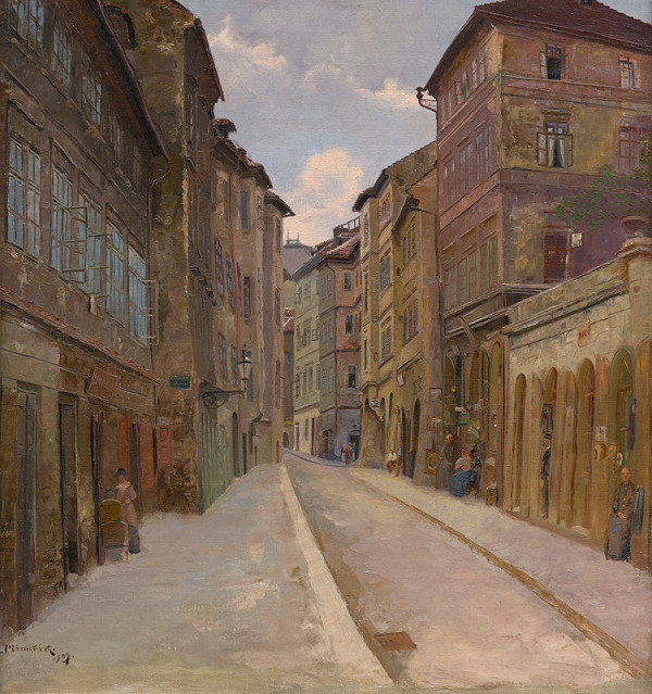 Jan Minařík – Pohled do západní části Josefovské ulice 