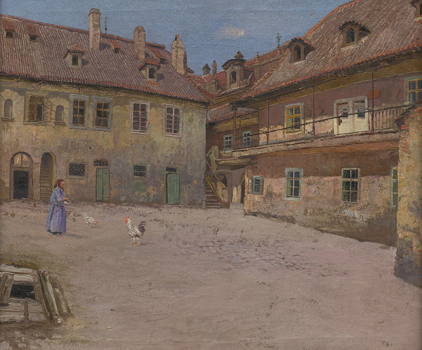 Jan Minařík – Dvůr domu na Starém Městě pražském 