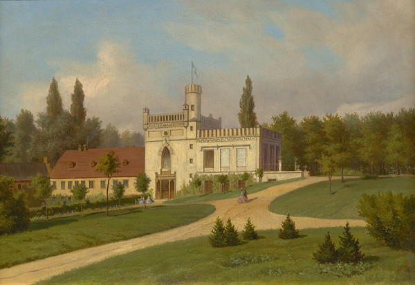 Eduard Herold – Zámek Krč od jihozápadu 