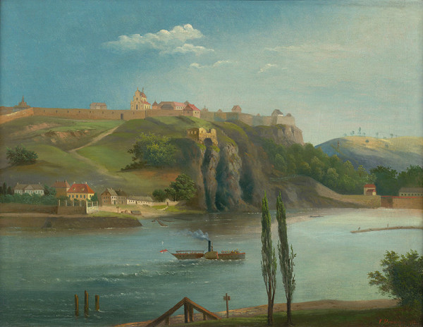 Vilém Ströminger – Pohled na Vyšehrad od západu 