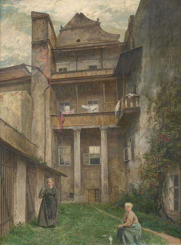 Bohumír Roubalík – Dvůr domu čp. 67 na Hradčanech 