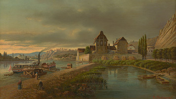 František Chalupa – Přístaviště v Braníku 