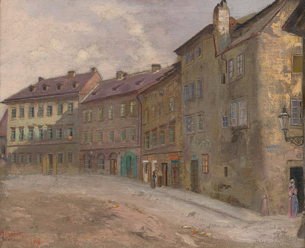 Jan Minařík – Pohled do Břehové ulice 