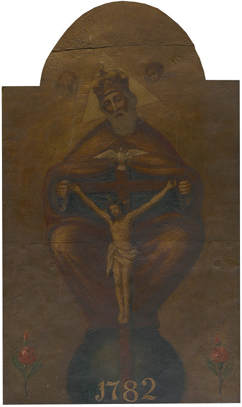 Neznámy autor – Nejsvětější Trojice, domovní znamení z domu čp. 60 na Malé Straně 