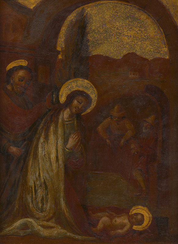 Neznámy autor – Adorace Krista, kopie obrazu Panny Marie Vítězné z Bílé Hory 