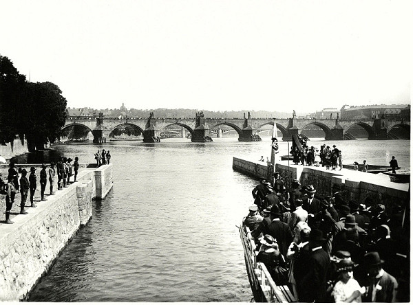 Rudolf Bruner-Dvořák – Otevření zdymadla v Praze 