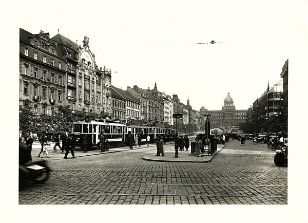 Rudolf Bruner-Dvořák – Václavské náměstí od Vodičkovy ulice 