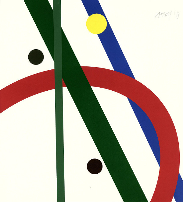 Zdeněk Sýkora – bez názvu (ilustrace k bibliofilii Poezie, struktury, linie) 