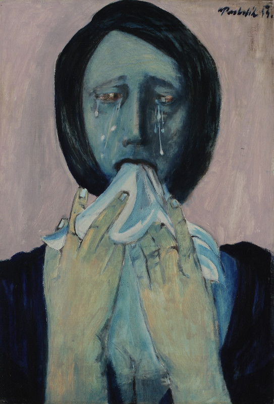 Arnošt Paderlík – Plačící (lidická) žena 