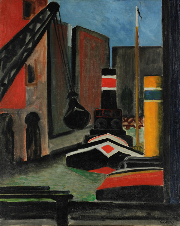 Josef Šíma – Přístav ve Villette 