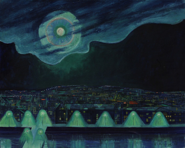 František Hudeček – Měsíc nad městem 