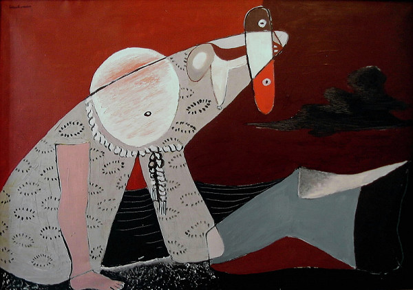 Alois Wachsman – Postava na pláži 