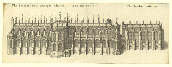 Václav Hollar – Pohled na kapli svatého Jiří ve Windsoru 