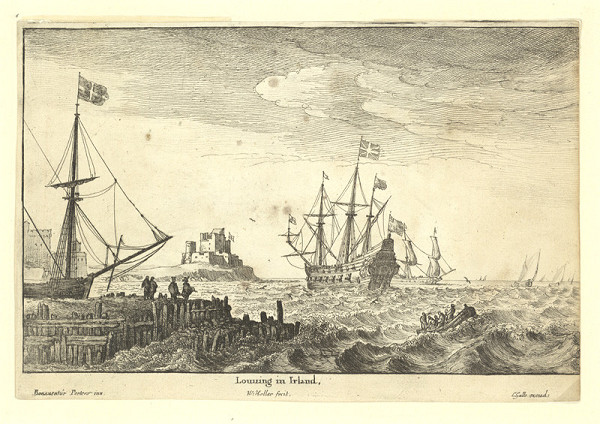 Václav Hollar – Přístav Louving v Irsku, podle Bonaventury Peeterse 