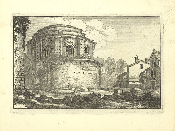 Václav Hollar – Ulička se zříceninou věže 