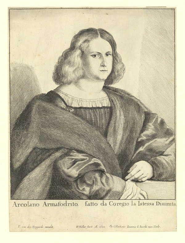 Václav Hollar – Arcolano Armafrodito, podle Correggia 
