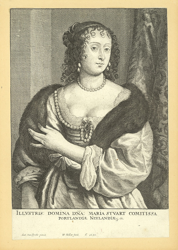 Václav Hollar – Marie Stuart, hraběnka z Portlandu, podle Anthonise van Dycka 