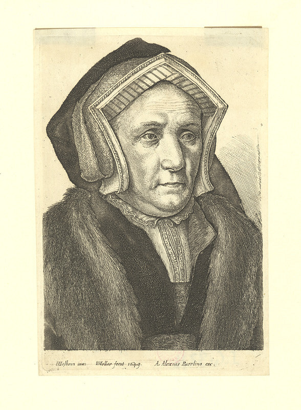 Václav Hollar – Podobizna lady Buts, podle Hanse Holbeina 