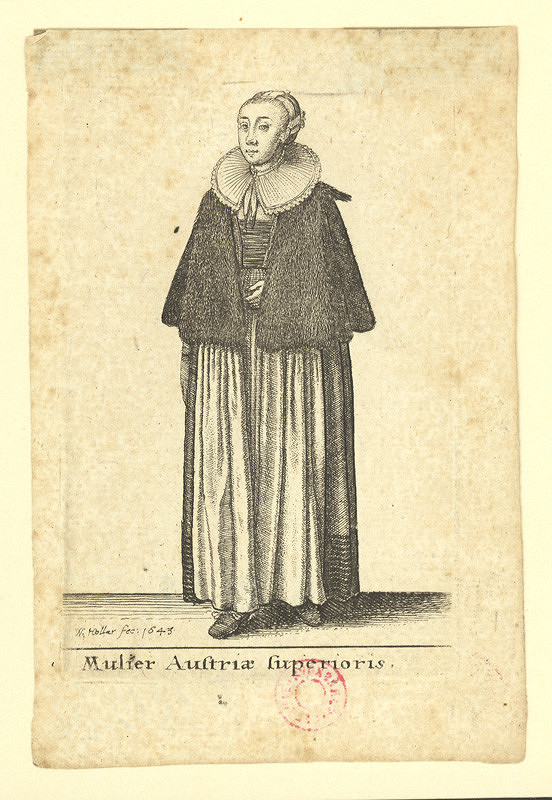 Václav Hollar – Mulier Austriae suprerioris / Žena z Horních Rakous 