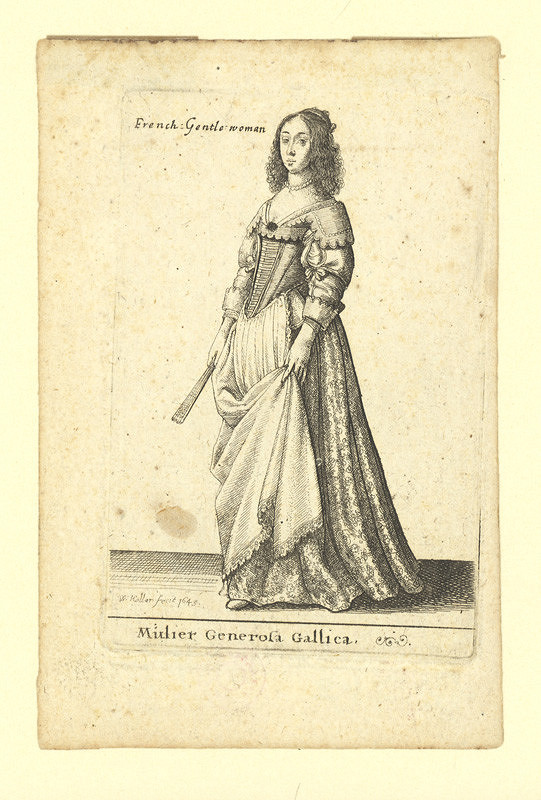 Václav Hollar – Mulier Generosa Gallica / Francouzská šlechtična 