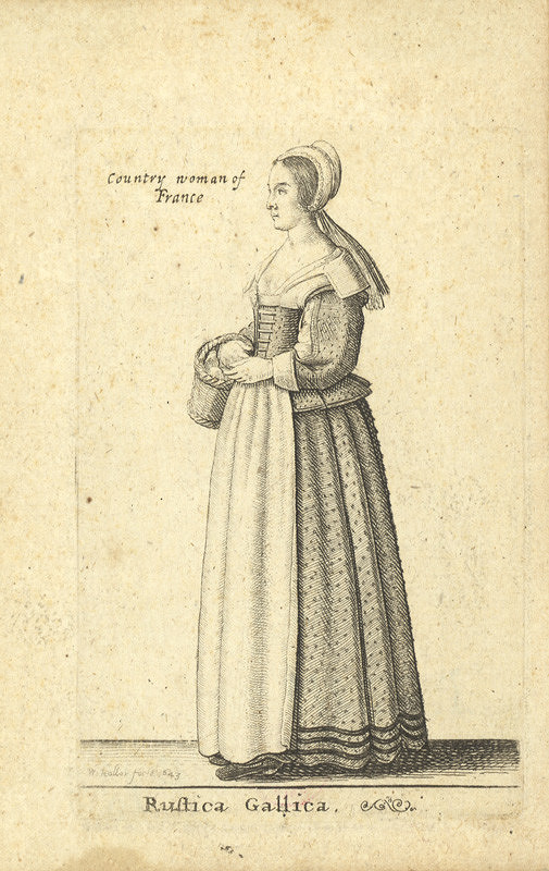 Václav Hollar – Rustica Gallica / Francouzská venkovanka 