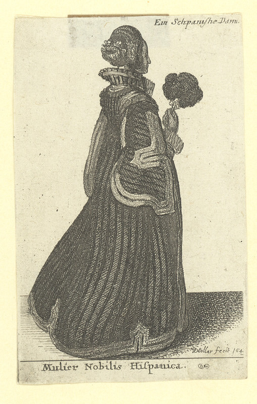 Václav Hollar – Mulier Nobilis Hispanica / Španělská šlechtična 