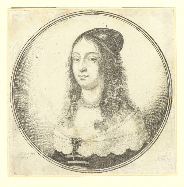 Václav Hollar – Dáma s pruhovaným živůtkem 