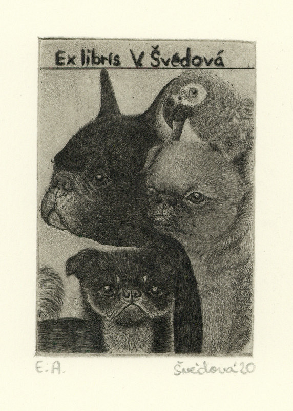 Veronika Švédová – Ex libris V. Švédová 