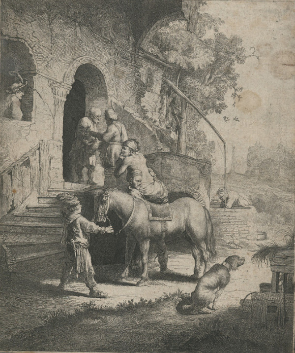 Rembrandt Harmensz van Rijn – Milosrdný Samaritán 