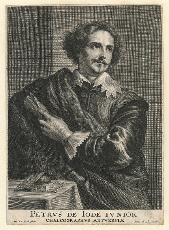 Peter de Jode II. – Portrét rytce Petra de Jode jr. (podle A. van Dycka) 