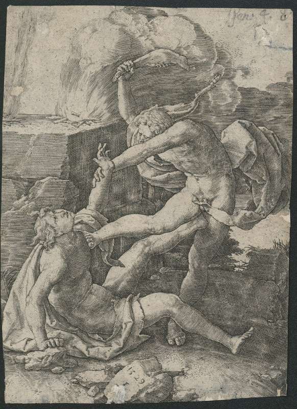 Lucas van Leyden – Kain zabíjí Abela 