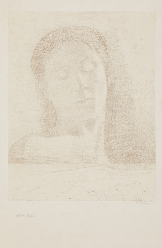 Odilon Redon – Yeux clos 