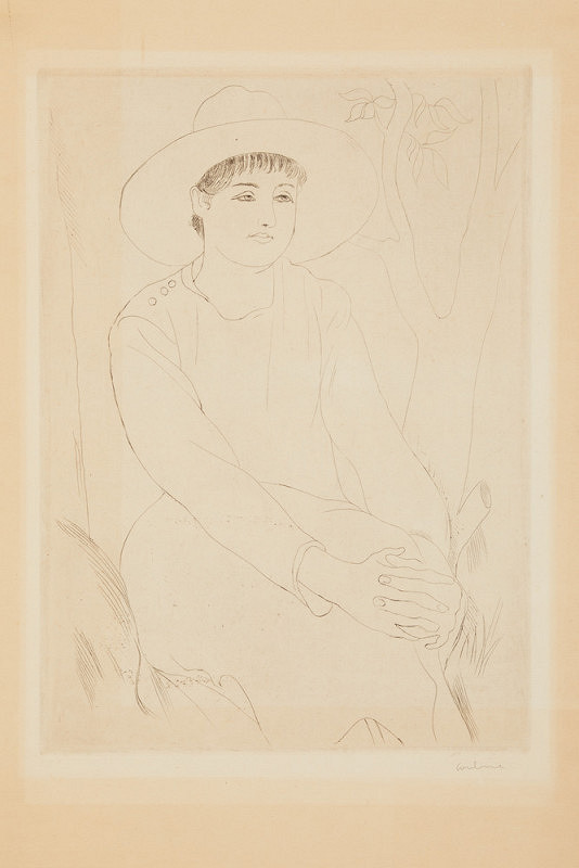 Otakar Kubín (Coubine) – Žena s širokým kloboukem 