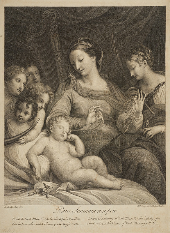 Robert Strange – Madona se spícím Ježíškem (podle Carla Maratty) 