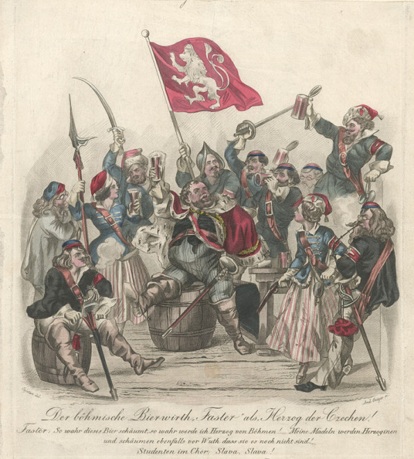 Andreas Geiger – Český hostinský Faster jako český vévoda (podle Cajetana) 