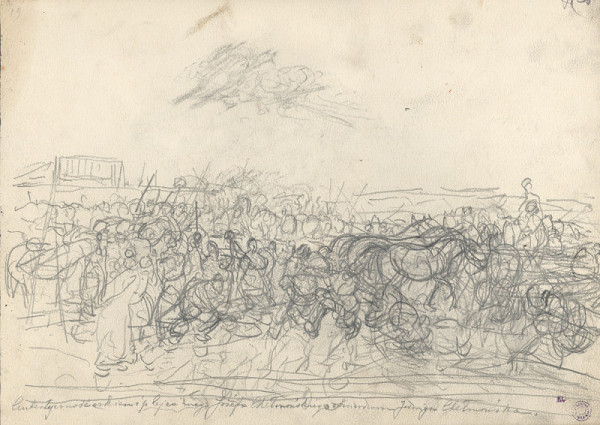 Józef Chełmoński – Trh na koně 