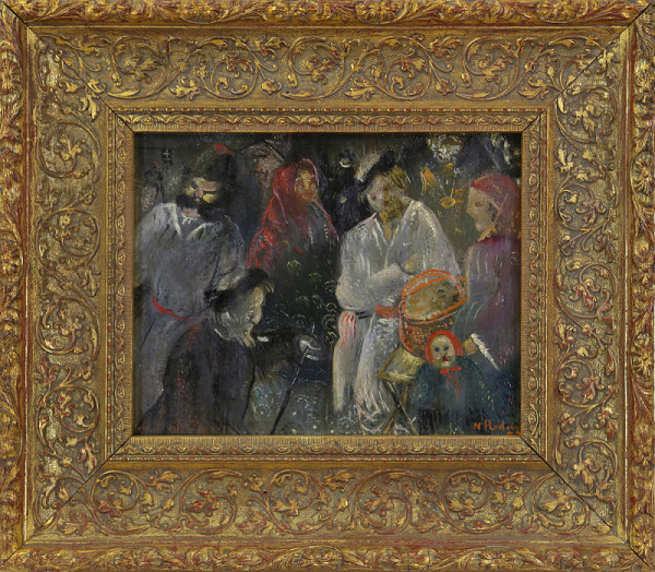 Nikolaj Michajlovič Rodionov – Skupina lidí na trhu 