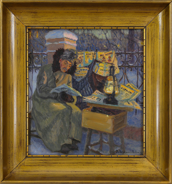 Nikolaj Petrovič Bogdanov-Bělskij – Po revoluci (skica k obrazu) 