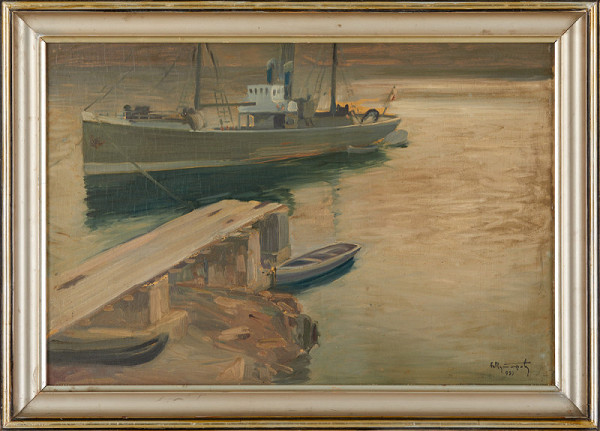 Aleksander Mutafov – Zakotvená rybářská bárka 