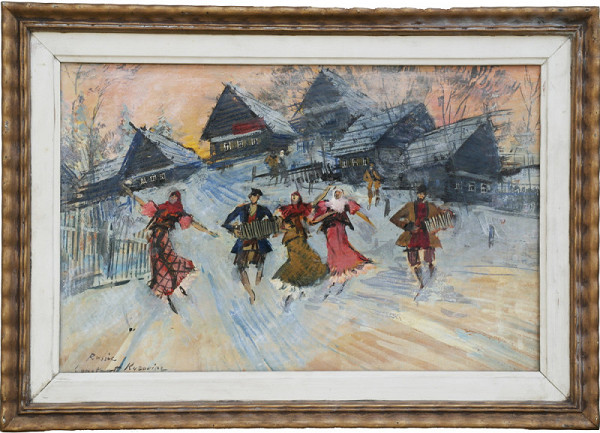 Konstantin Aleksejevič Korovin – Ruský tanec (Vesnice) 