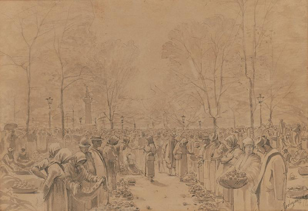 Ladislav Mednyánszky – Szolnoki vasár 