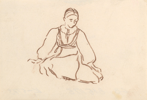 Miloš Alexander Bazovský – Dievčatko v kroji 