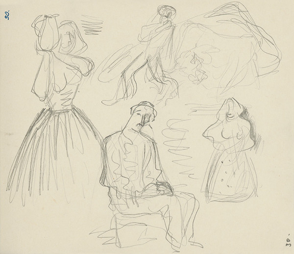 Mikuláš Galanda – Štúdie vidieckych figúr 