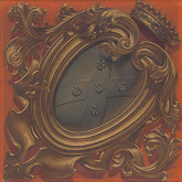 Monogramista G.St.G., Gabriela Eleonora Jozefa Saint-Genois – Erb rodu Saint Genois v dekoratívnej kartuši 