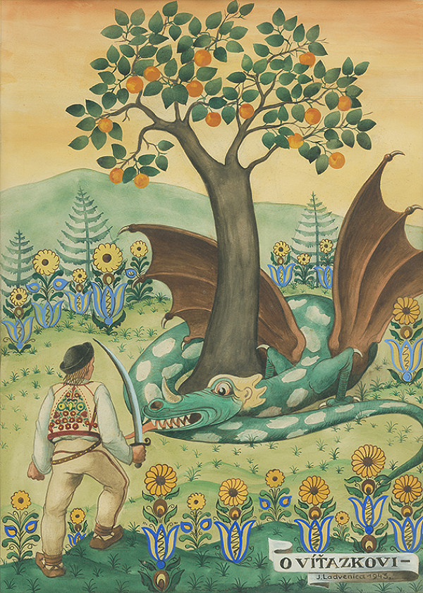 Ján Ladvenica – Ilustrácia k rozprávke O víťazkovi 